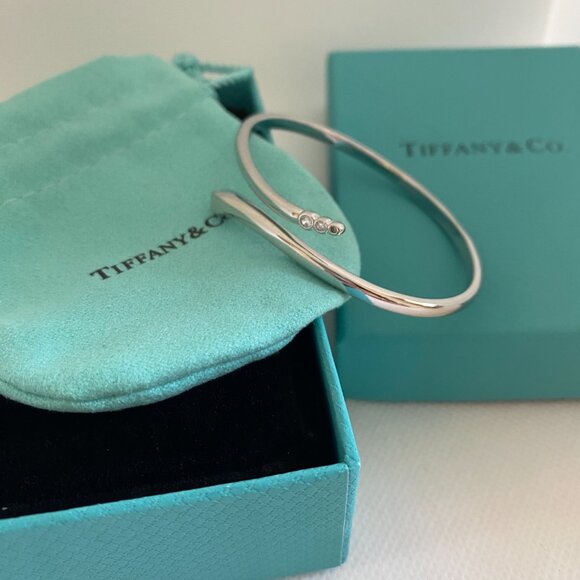 Tiffany & Co. Silver Bracelet with Diamond Accents - Picture 3 of 5